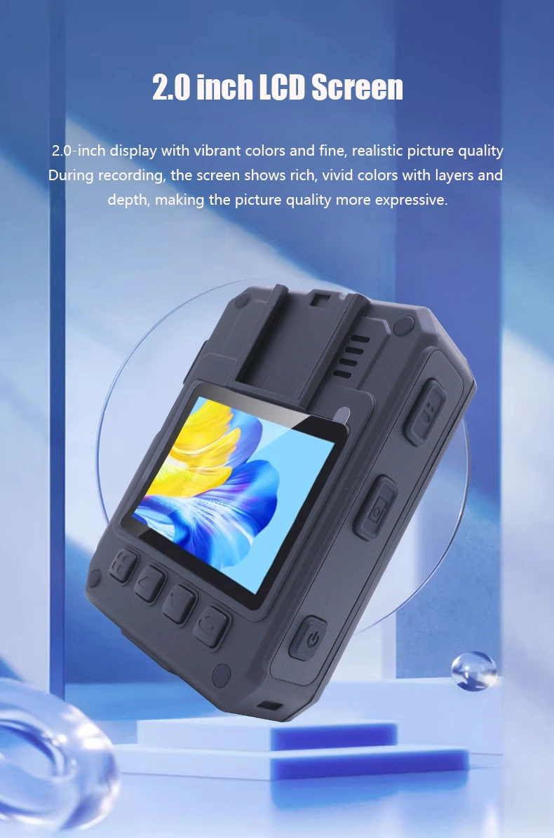 2 inch LCD Screen of body cameras