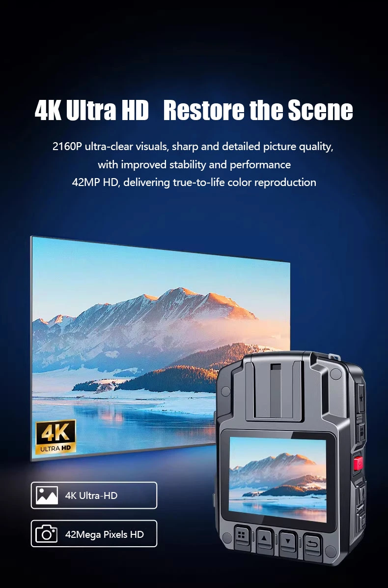 HD resolution body worn camera