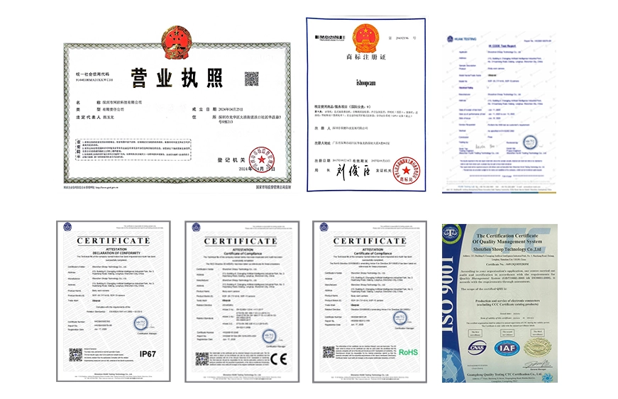 Certification of body video camera