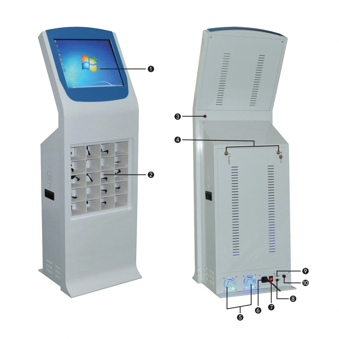 20ports docking station camera