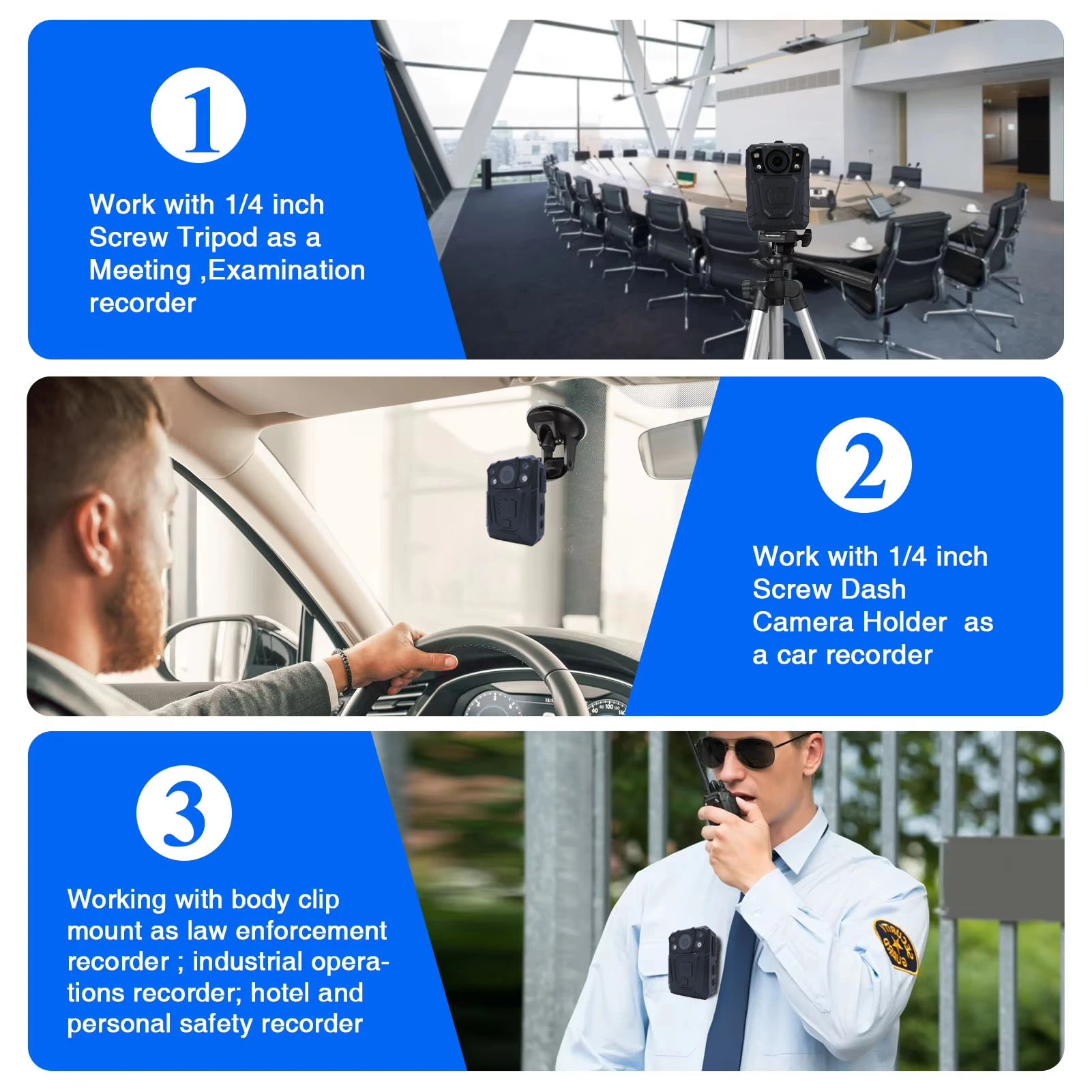 Application of body worn cameras