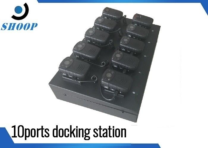 Ten Ports Security Guard Body Docking Station For Camera Police Use