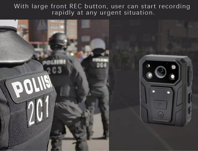 1296p HD Police Law Enforcement Body Camera 3500mAh Battery With 2 Inch TFT - LCD 0